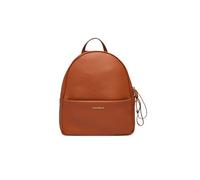 Coccinelle Nory M Leather Backpack, Crab Brown, 24 x 30 x 11 cm, with Adjustable Shoulder Straps and External Pocket