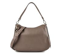 Coccinelle Nory Shoulder Bag Genuine Leather 37 cm gray