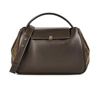 Coccinelle Pansy Shoulder Bag Genuine Leather 34 cm brown