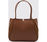 COCCINELLE Pansy Suede and Smooth Leather Shoulder Bag with Double Handle
