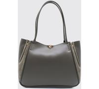 COCCINELLE Pansy Suede and Smooth Leather Shoulder Bag with Double Handle