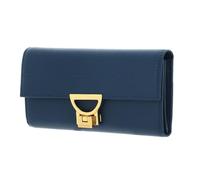 Coccinelle Purse Arlettis Wallet Grained Leather Deep Blue