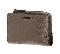 Coccinelle Leather Purse Metallic Soft Wallet Antique Brass Bronze