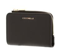 Coccinelle Leather Purse Metallic Soft Wallet Fango Dark Green