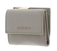 Coccinelle Purse Metallic Soft Wallet Grained Leather Eucalipto Green-Grey