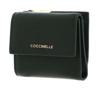 Coccinelle Purse Metallic Soft Wallet Grained Leather Garden Green Evergreen
