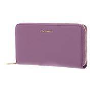 Coccinelle Purse Metallic Soft Wallet Grained Leather Jellyfish Purple