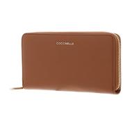 Coccinelle Purse Metallic Soft Wallet Grained Leather Robin Light Brown