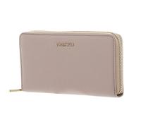 Coccinelle Purse Metallic Soft Wallet Grained Leather Rosette Beige