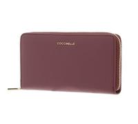 COCCINELLE Metallic Soft Wallet Grained Leather Winter Rose