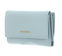 Coccinelle Purse Metallic Soft Wallet Grainy Leather Aquamarine Light Blue