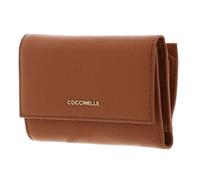 Coccinelle Purse Metallic Soft Wallet Grainy Leather Robin Light Brown