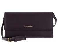 COCCINELLE purse Mini Bag Wallet Grained Leather Prune