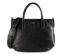 Coccinelle Rebekka Shopper Bag Genuine Leather 35 cm black