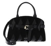 Coccinelle Sabine N.Geo.Pat Black Leather Shoulder Bag Black