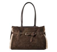 Coccinelle Sabine Shoulder Bag Genuine Leather 36 cm brown