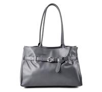 Coccinelle Sabine Shoulder Bag Genuine Leather 36 cm gray