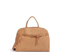 Coccinelle Sabine Suede Handbag Genuine Leather 43 cm brown