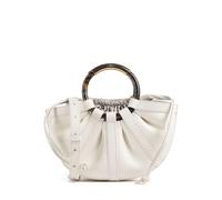 Coccinelle Shell Handbag Genuine Leather 29 cm white