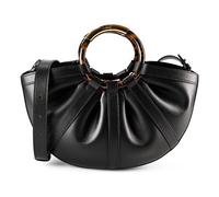 Coccinelle Shell Shopper Bag Genuine Leather 42.5 cm black
