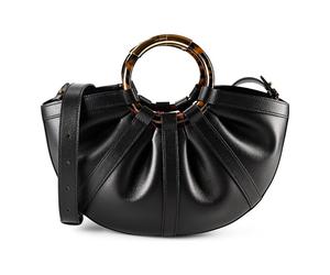 Coccinelle Shell Shopper Bag Leather 42.5 cm black
