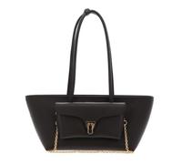 Coccinelle shopper bag Double Beat Grained Leather Handbag Fango dark green