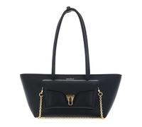 Coccinelle shopper bag Double Beat Grained Leather Handbag Noir black