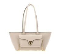 Coccinelle shopper bag Double Beat Grained Leather Handbag Sandshell beige