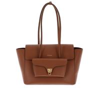 COCCINELLE shopper bag Grained Leather Handbag Cognac