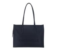 Coccinelle shopper bag shoulder bag with laptop compartment Myrtha26 Handbag Grained Leather Midnight Blue dark blue