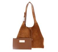 COCCINELLE shoulder bag C-Easy Handbag Suede Cognac / Cognac