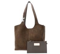 COCCINELLE shoulder bag C-Easy Suede Handbag Fango / Fango