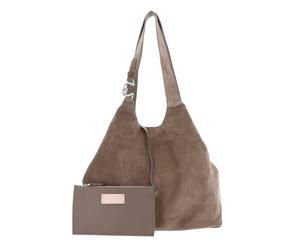 COCCINELLE shoulder bag C-Easy Suede Handbag Warm Taupe