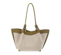 Coccinelle shoulder bag Finn Canvas Handbag Natural/Seagrass beige
