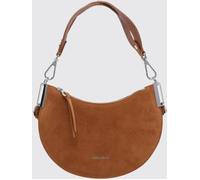 COCCINELLE Small SunUp Suede Leather Hobo Bag with Lettering Logo