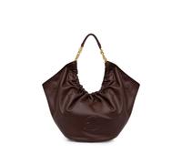 Coccinelle Smash embossed-logo chain-link tote bag - Brown OS