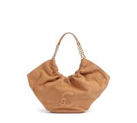 Coccinelle Smash Suede | leather Hobo bag | brown
