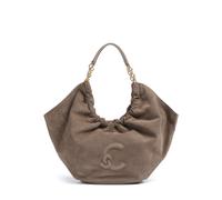 Coccinelle Smash Suede | leather Hobo bag | brown