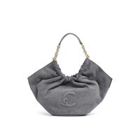 Coccinelle Leather handbag Smash Suede Bim Shoulder Bag Stove/Stove blue-grey