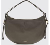 COCCINELLE Thess Grained Leather Shoulder Bag with Lettering Logo