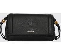 COCCINELLE Thess Mini Crossbody Bag in Black Pebbled Leather - Size: OS - female
