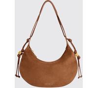 COCCINELLE Thess Suede Shoulder Bag with Metallic Logo