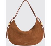 COCCINELLE Thess Suede Shoulder Bag with Metallic Logo
