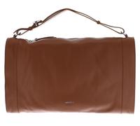 COCCINELLE Travel Bag Elinor Handbag Grained Leather Cognac Brown