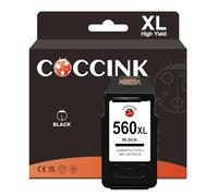 COCCINK Printer Ink Cartridges Replacement for Canon 560XL Compatible for TS5351A TS5351i TS5352 TS5352A TS5352i TS5353 TS5353A TS5353i TS7400 TS7450 TS7450A TS7450i TS7451 TS7451A TS7451i Black