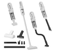 COCCKO Aspirateur Balai sans Fil Puissant-6000pa,Batterie 4000mah, Autonomie 17min, Ultra LéGer,Filtre Hepa, RéServoir 0,26l,Charge Rapide Type-C, Accessoires Multiples pour Maison et Voiture