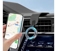 COCCKO Magnetic Car Phone Holder for Dashboard - 360° Rotation, N55 Strong Magnets, Velcro Strap Mount, 3M Adhesive, Universal Cradle for iPhone 16 15 14 13 (black-a)