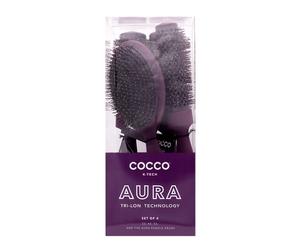 Cocco Aura Brush Set Purple 4pcs - brush set