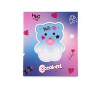 Coccolotti Love&Tell A4 Ring Binder, Size 24 x 32 cm, 4 Rings, Spine 3 (Love Blue)