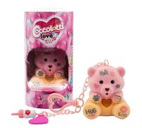 Coccolotti, Love & Tell Interactive Bear, Sound and Light Effects, Honey Model, Records and Repeats Messages, Accessories Included, 7cm, Toy for Children Aged 3 and Up, Two-tone